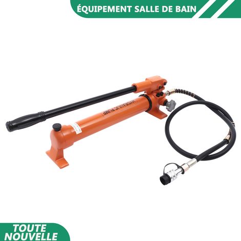 WAOBDLA Pompe à main hydraulique manuelle ZG3/8'' 700cc Pompe à puissance manuelle pour outil hydraulique (1/5)