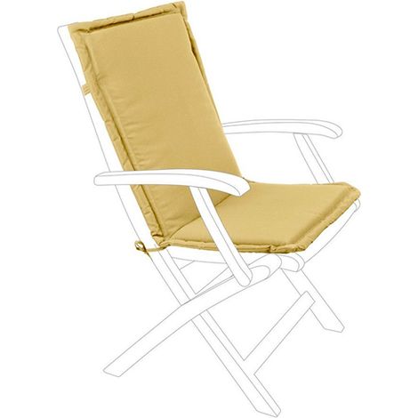 Coussin dossier moyen poly 180 Moutarde
