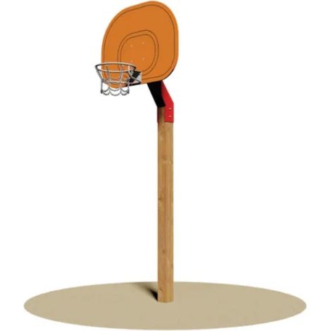 Canestro Super Basket Giochipark legno pino HPL acciaio zincato EN 1176
