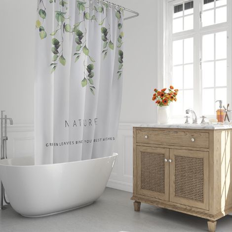 Cortina Ducha Nature 180x200cm. Impermeable (1/5)