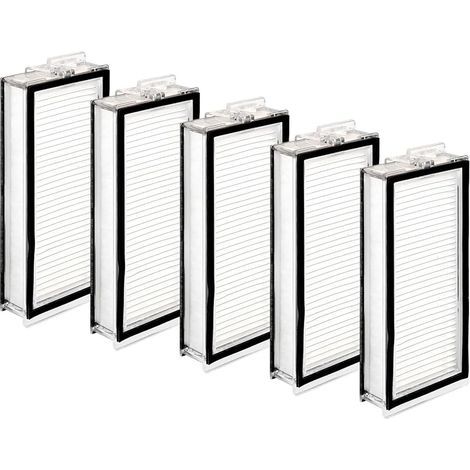 (5 Pièces) Q5 Max+ Filtres Hepa De Rechange Ultra Compatibles Avec Les Aspirateurs Robots Roborock Q5 Max+, Q5 Pro, Q5 Pro+, Q8 Max, Q8 Max+, Q7, Q7+, Q7 Max, Q7 Max+, Q5 Duoroller+, Kit d'Accessoires (1/5)