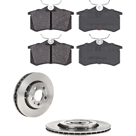 KIT FRENI POSTERIORI compatibile con VW GOLF IV (1J1) - DISCHI + PASTIGLIE OEM: P 85 020 / 17059 , 16883 /SOSTITUZIONE DIRETTA/BASSA POLVERE/SILENZIOSO (1/5)