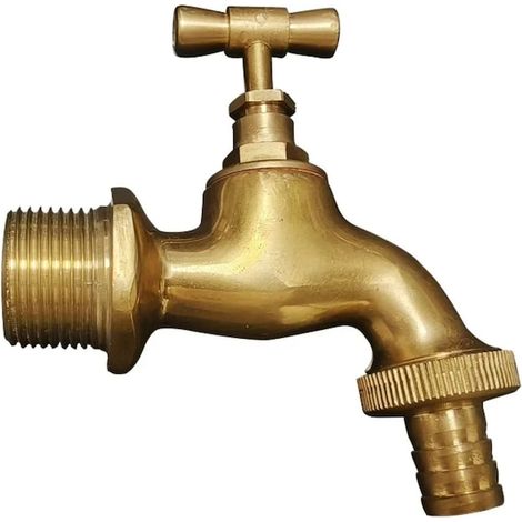 Robinet de jardin pour fontaine, en laiton, 3/4 pouce (1/4)