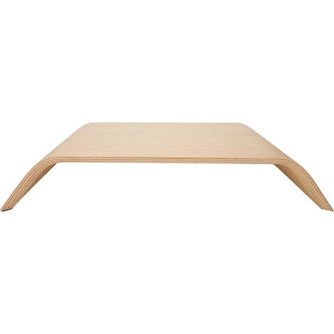 Support écran d'ordinateur en bois bouleau, support réglable pour moniteur PC et ordinateur portable, élévateur de bureau (1/5)