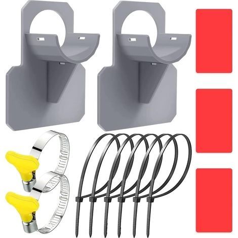 2 Support de tuyau pour piscine,support de tuyau de piscine,protection anti-torsion en plastique,anti-déchirure, anti-entraînement, pour tuyaux piscine de dans les 38 mm (1/5)