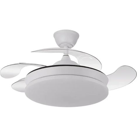 DC Deckenventilator "Trident Mini" dimmbar mit Fernbedienung (59W 3CCT 6980lm) weiß