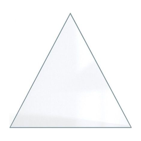Vitre Focus ARCHI - Verre Triangle isocèle pour insert - 454 x 280 mm (L1 x H1) - 4 mm (1/5)