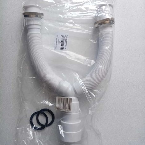 Tubo scarico flessibile jolly magic flex attacco doppio da 1+1/2 (1/4)