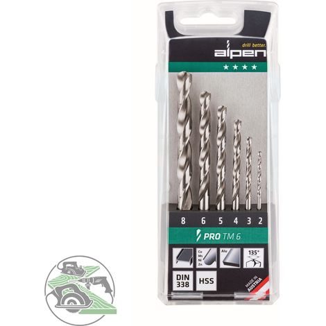 Alpen HSS PRO TM 6 Set mit 6 Metallbohrern (1/2)