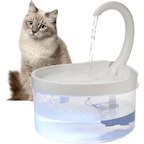 CREA Katzenbrunnen mit Wasserstart, Fensterbrunnen für Katzen und Filtern (1/5)