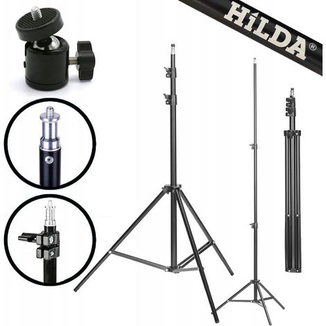 Trépied pour niveau laser 2M, rotule stable 360° (1/5)