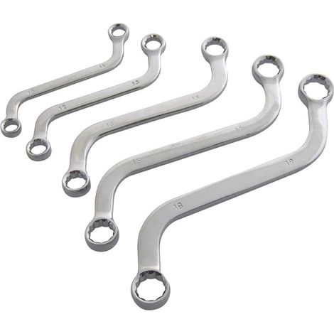 EASYCOMFORT Clé polygonale double 8-22 mm en acier CV en forme de S (1/4)