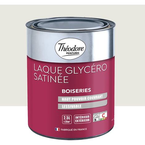 Laque Glycéro Satinée Théodore Gris nacré 2,5 L (1/2)