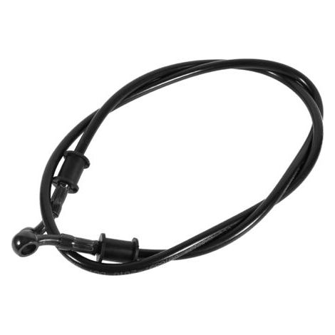 QORVA-120 cm de moto tressé en acier inoxydable Frein d'embrayage d'huile de tuyau de tuyau noir (1/4)