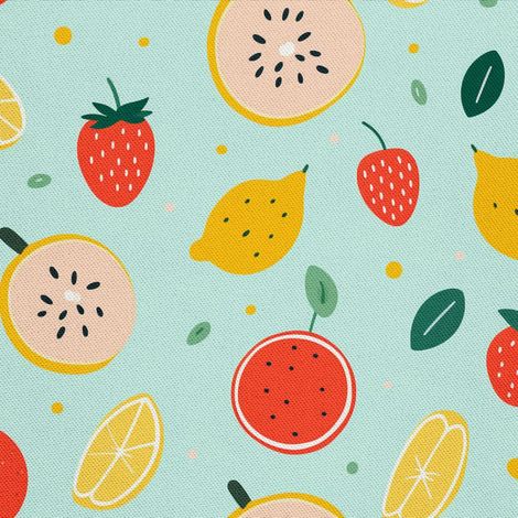 Tela decorativa para exteriores Oxford - Motivo frutal  DX6104 (1/5)