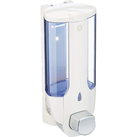 Dispensador de jabón de pared, blanco (1/5)