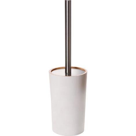 Portascopino legno/bianco - serie wood (1/3)
