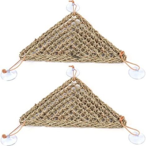 Dragon Lizard Hammock, Climbing Accessories & Toys for Hermit Crabs, 2-Piece Set