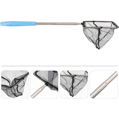 Filet de pêche télescopique, acier inoxydable, 1 pièce (1/4)
