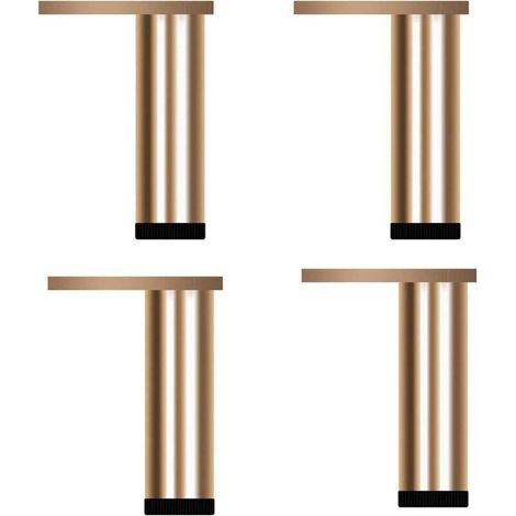 Ulisem4 Pièces de Pieds de Meubles en Alliage d'Aluminium,Pieds de Canapé Réglables,Hauteur:6-40cm,Hauteur Réglable 0-8mm (200mm/7.87in) (1/4)