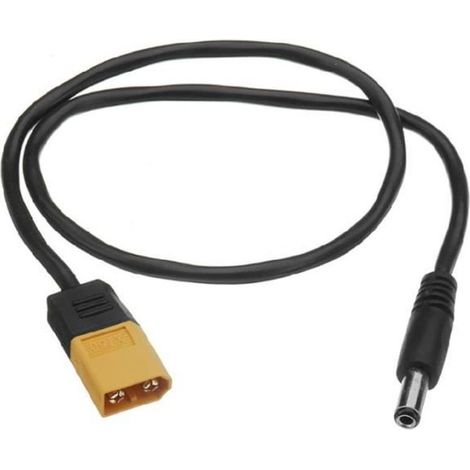 1 pièce adaptateur câble d'alimentation XT60 mâle vers DC5525 mâle, 450 mm, 5,5 × 2,5 mm, pour fer à souder électronique TS100 (1/4)