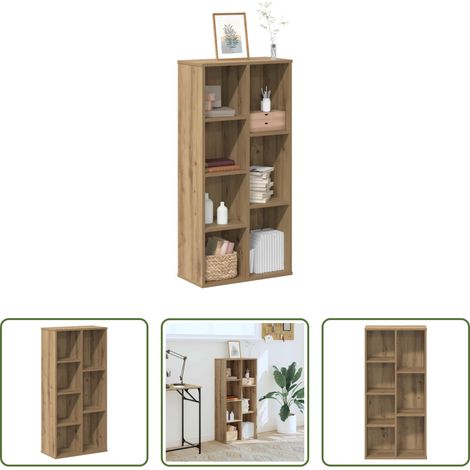 vidaXL Bücherregal Eiche - Bücherregal Artisan-Eiche 50x25x105 cm Holzwerkstoff (1/5)