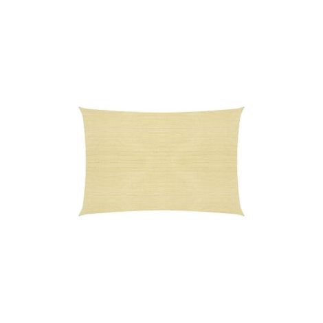 Voile d'ombrage 160 g-m² Beige 5x6 m PEHD (1/5)