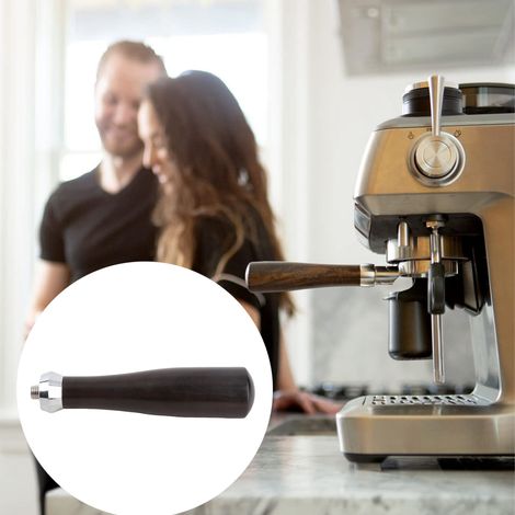 Griff für Kaffeemaschinenfilterhalter – Schwarzes Rosenholz – M10-Gewinde – Komfortabel und langlebig – 1 Griff + 1 Klemmring (1/5)