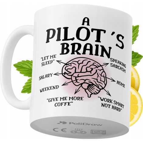 Tazza da caffè/tè divertente e umoristica per un pilota, con grafica e testo divertenti. Tazza ideale per compleanni, onomastici e festività. Tazza premium per occasioni speciali, per casa, ufficio, l