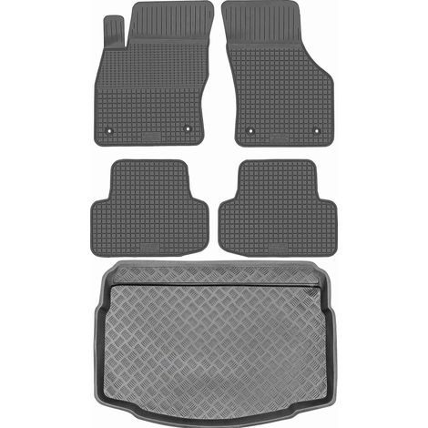 Ensemble de tapis de sol en caoutchouc pour Volkswagen Golf VII Hatchback (2012-2020) + tapis de coffre (1/5)