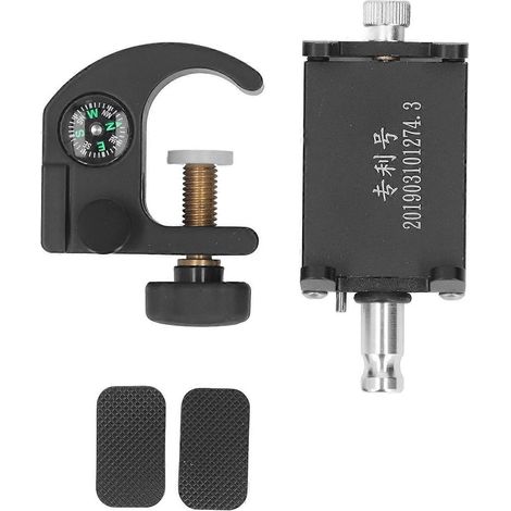 Pince de perche pour acquisition de données avec boussole et support pour téléphone portable, pince de perche GPS RTK portable universelle (1/4)