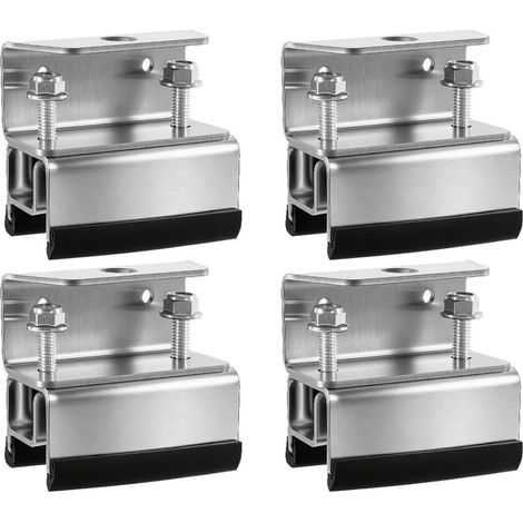Kit de Montage de Toit en Acier Inoxydable 304, Van Roof Kit de Montage pour Galerie de Toit, Support Photovoltaïque Universel pour Camping-Cars Yachts (4 Pièces)