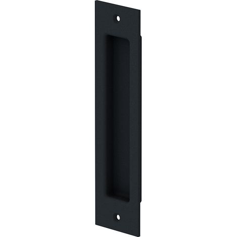 Slid'Up By Mantion – Poignée rectangulaire noire type Barn Door 203 x 53 mm – Finition noir mat – Pour bois dur – Garantie 5 ans