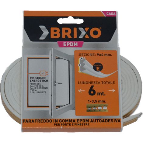 PARAFREDDO GOMMA BRIXO 9X4 BIANCO MT.6 (1/2)