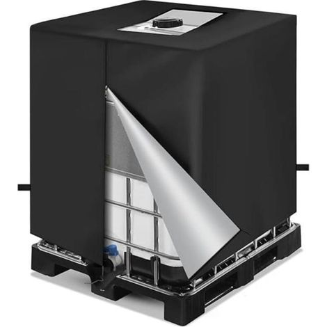 Protective cover for 1000L 210D Oxford fabric water tank, sun protection, dustproof, for IBC water tanks (1/4)