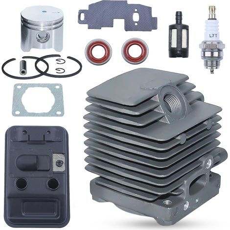 Kit de Silencieux d'échappement à Piston Cylindrique 34 mm Tondeuse pour Stihl FS75 FS80 FS85 FC75 FC85 Remplace 4137-140-0603, 4137 020 1202, 4137 020 1201 (1/5)