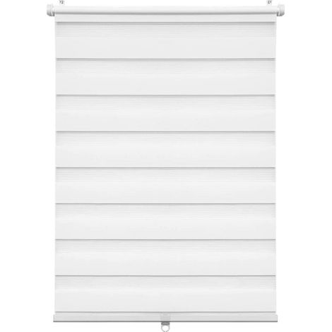 Elegante tenda avvolgibile doppia affissione senza foratura bianca varie misure dimensioni : 80x120 cm (1/4)