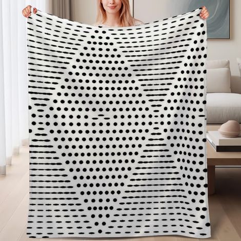 Couverture polaire ultra-douce entretien facile 60x80 pouces, usage pour lit, canapé, voyage, camping (1/4)