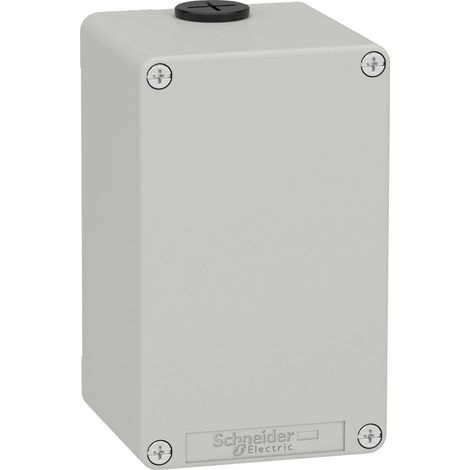 Caja vacía GRIS SCHNEIDER SIN ORIFICIOS - material resistente, medidas 30x20x10 cm.