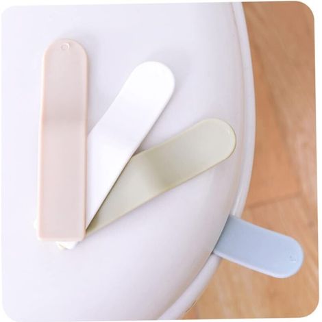 4pièces Poignée De Levage De Couvercle De Toilette Pp Rehausseur Toilettes Simple Et Pratique Couleurs Assorties Pour Maison Et Hôtel Installation Facile Et Hygiénique (1/4)