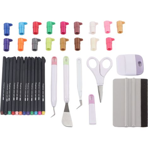 Maker Machine Werkzeugset: Schneidematte, Stiftadapter, Linienmarkierer, multifunktionale Vinyl-Entgitterungswerkzeuge (1/5)