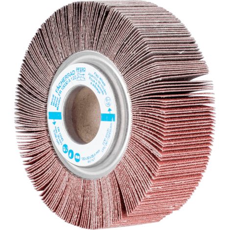 PFERD TOOLS Lamellenschleifrad FR Ø 100x30mm Bohrung Ø 25,4 mm A120 für universelle Anwendung 2 Stk (1/4)