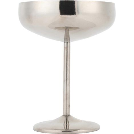Verre à cocktail en acier inoxydable 304, 300 ml, isotherme, incassable, en métal, pour vin, apéritifs et desserts. (1/4)