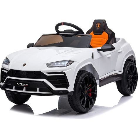 Macchina Elettrica per Bambini 12V con Licenza Lamborghini Urus Bianca (1/5)