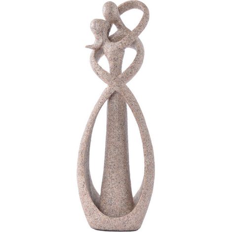 23CM Statue Couple, Statue De Résine Amoureux Couple Statue Sculpture pour Le Cadeau De La Saint Valentin Décor De Mariage À La Maison (1/4)