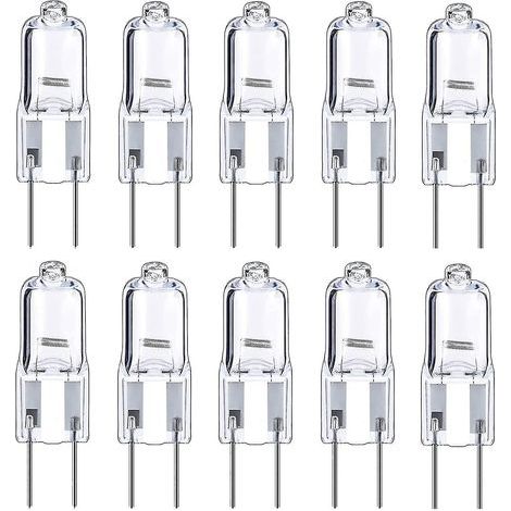 Ampoules Halogènes G4 Ampoule 12v 10w, Blanc Chaud, Paquet De 10 (1/4)