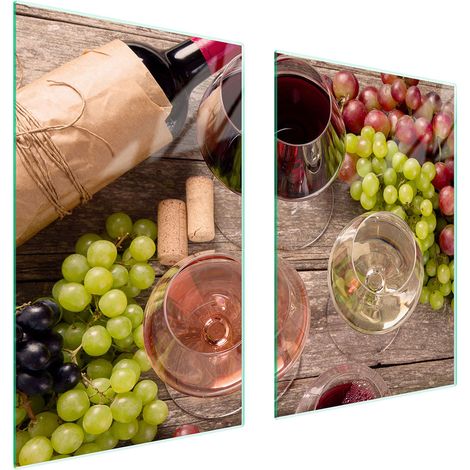 Assiette de protection en verre pour la cuisine, 65 x 52 mm, pour le vin (1/5)