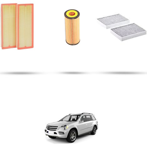 Kit tagliando 3 filtri compatibile con Mercedes Classe GL (X164) 450 250KW DaL 2006 (1/5)