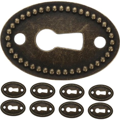 Lurrose Lot de 12 cache-serrures ovales pour tiroirs commode (1/5)
