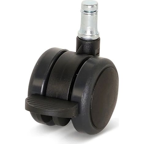 Roulette de meuble freinée - MESO - Premium - PU - 50 mm - Axe 11 x 20 mm
